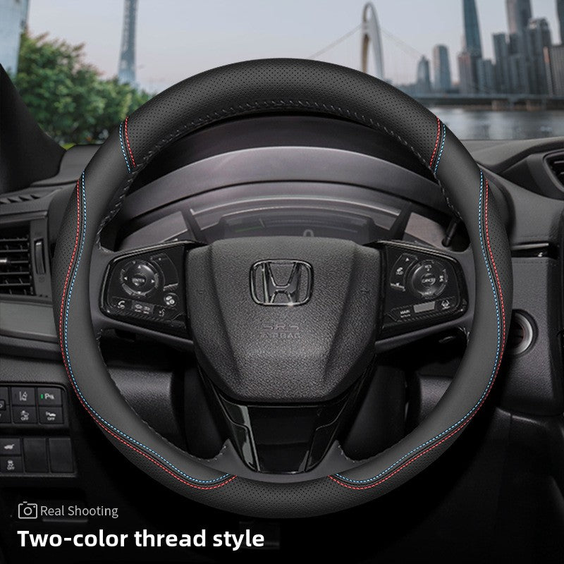 Cubierta del volante del coche Honda de cuero genuino ultrafino
