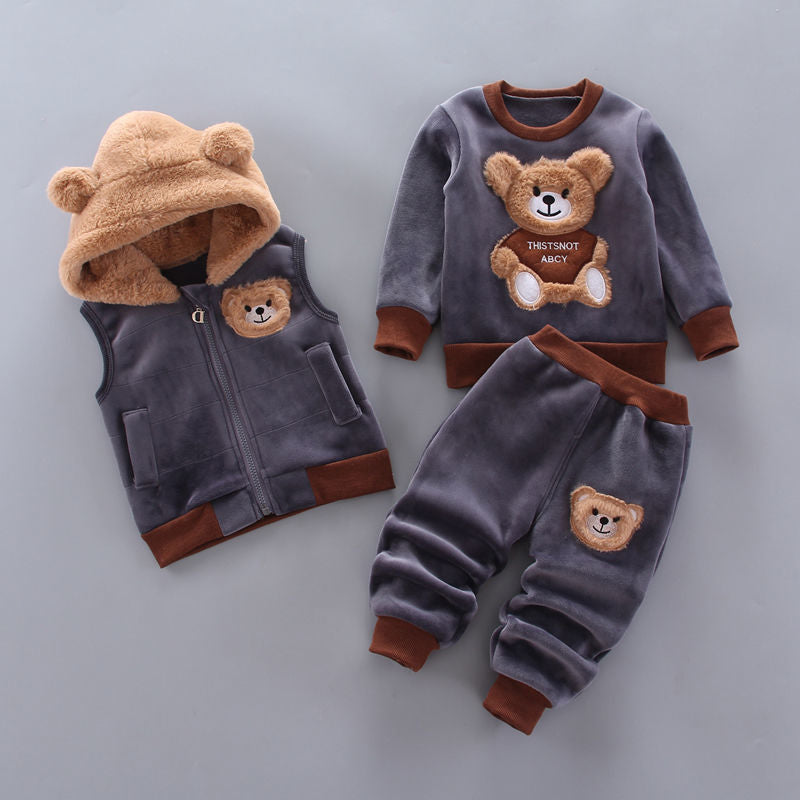 Juego de tres piezas de ropa de primavera para bebés