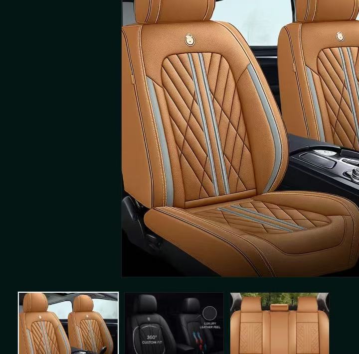 Funda universal para asiento de coche de cuero napa