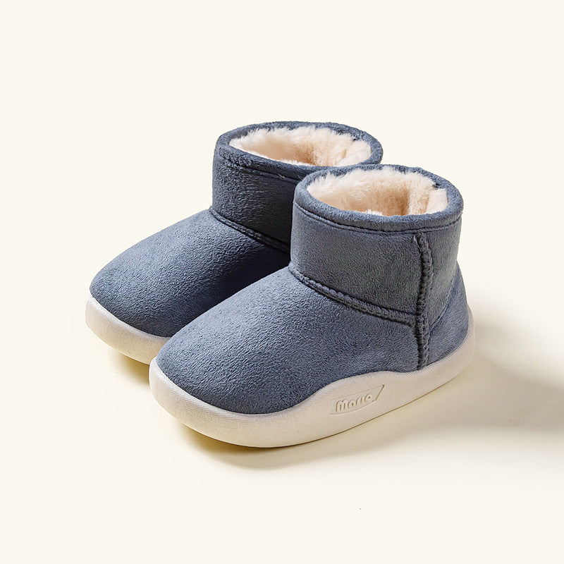 Botas de nieve de invierno con forro polar para niños