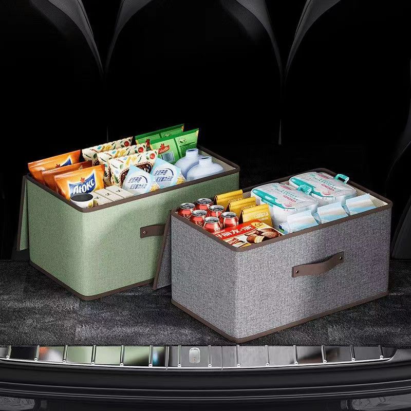 Foldable Non-Woven Storage Box with Lid