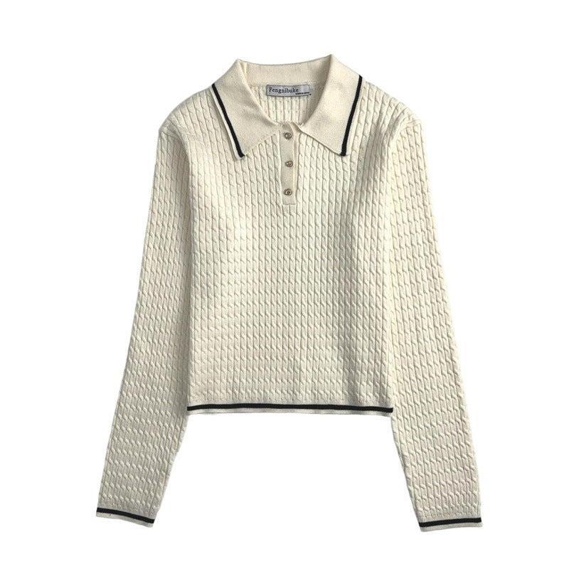 Jersey de cuello redondo para mujer