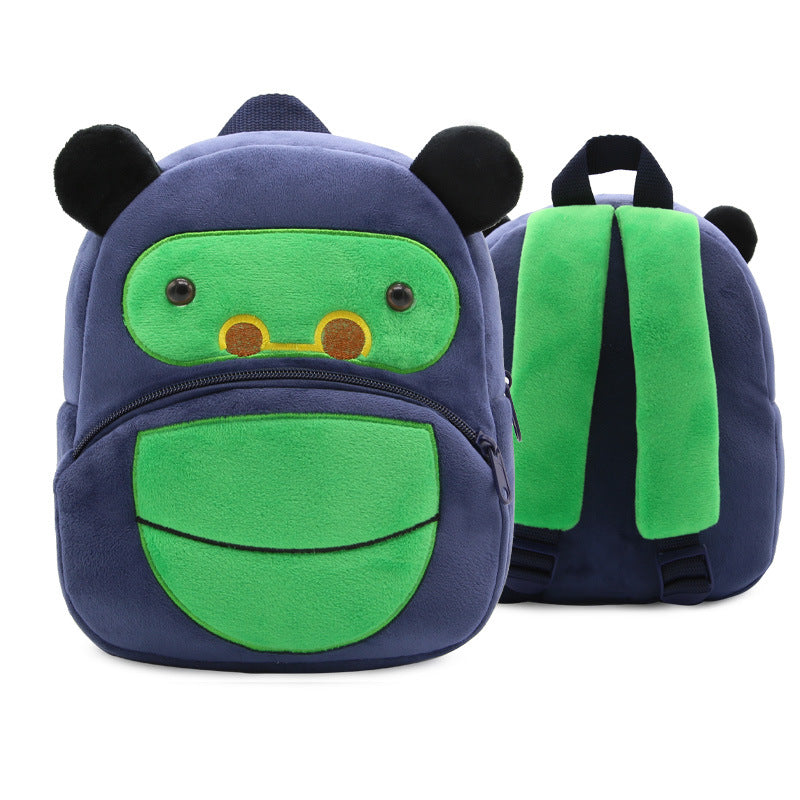 Mochila de peluche de animales de dibujos animados para niños