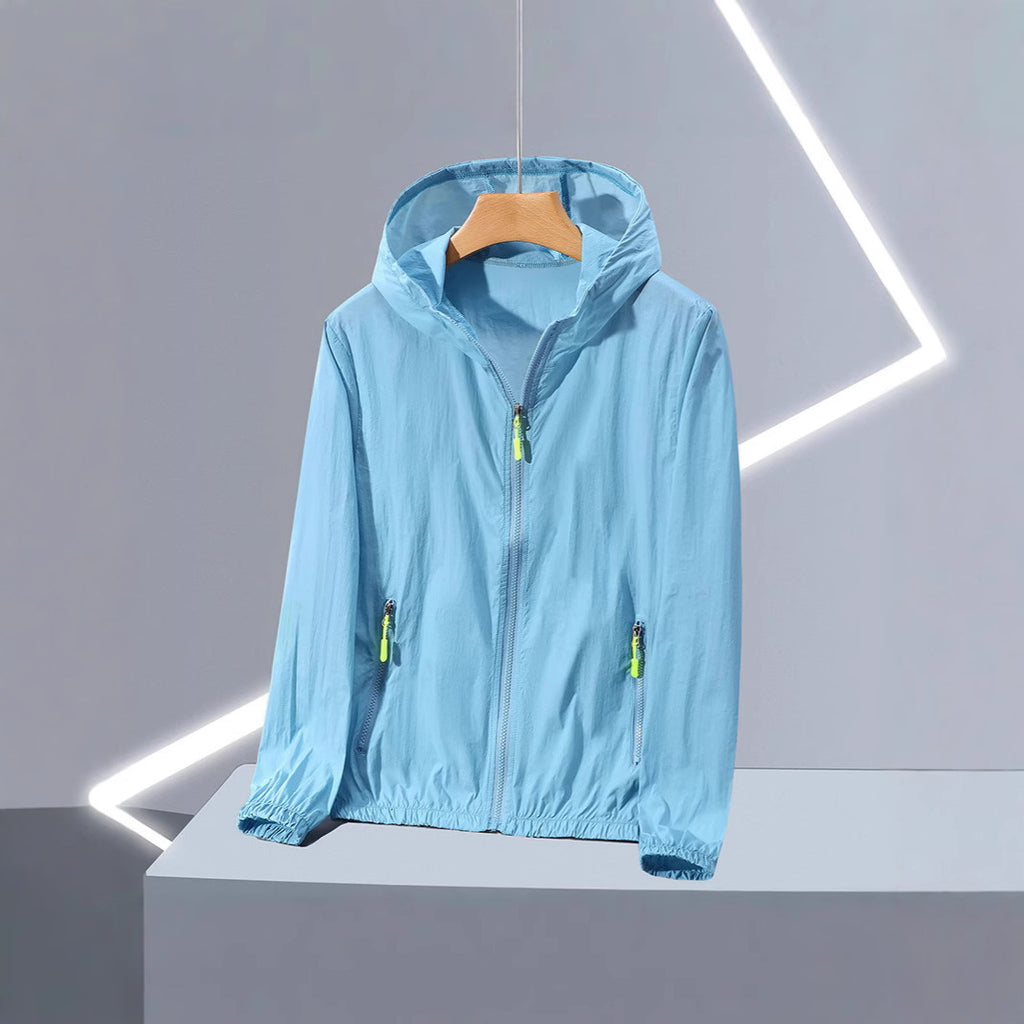 Chaqueta con capucha y protección UV