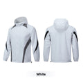 Chaqueta de lluvia con capucha a prueba de viento Entrenamiento deportivo para hombre