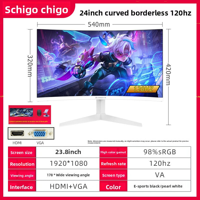 Monitor de ordenador curvo