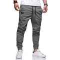 Mens Solid Color Casual Trousers