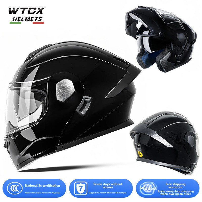 Casco de motocicleta de cara abierta