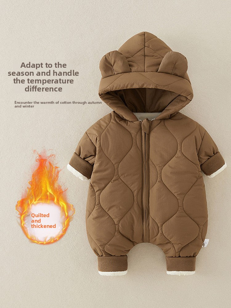Mono de algodón de invierno para bebé