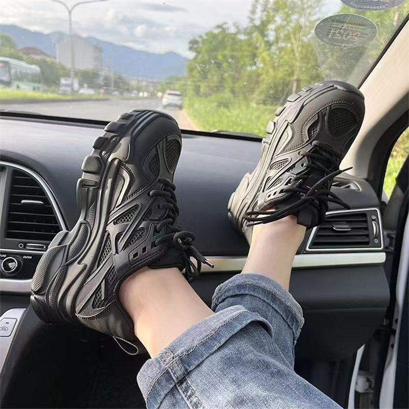 Zapatillas gruesas versátiles y deportivas y adelgazantes para mujer