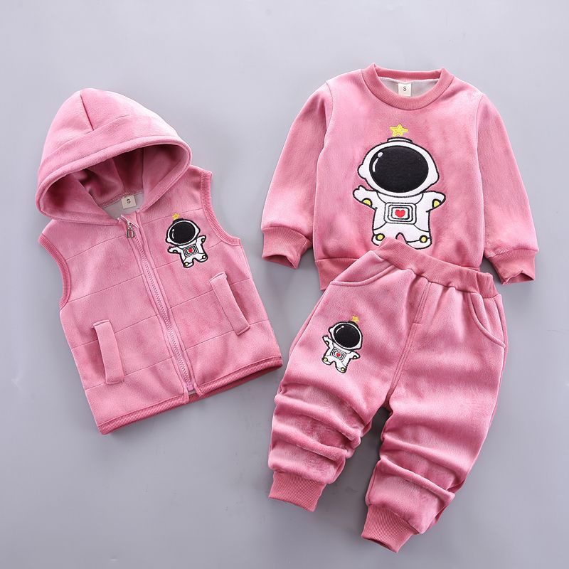 Juego de tres piezas de ropa de primavera para bebés