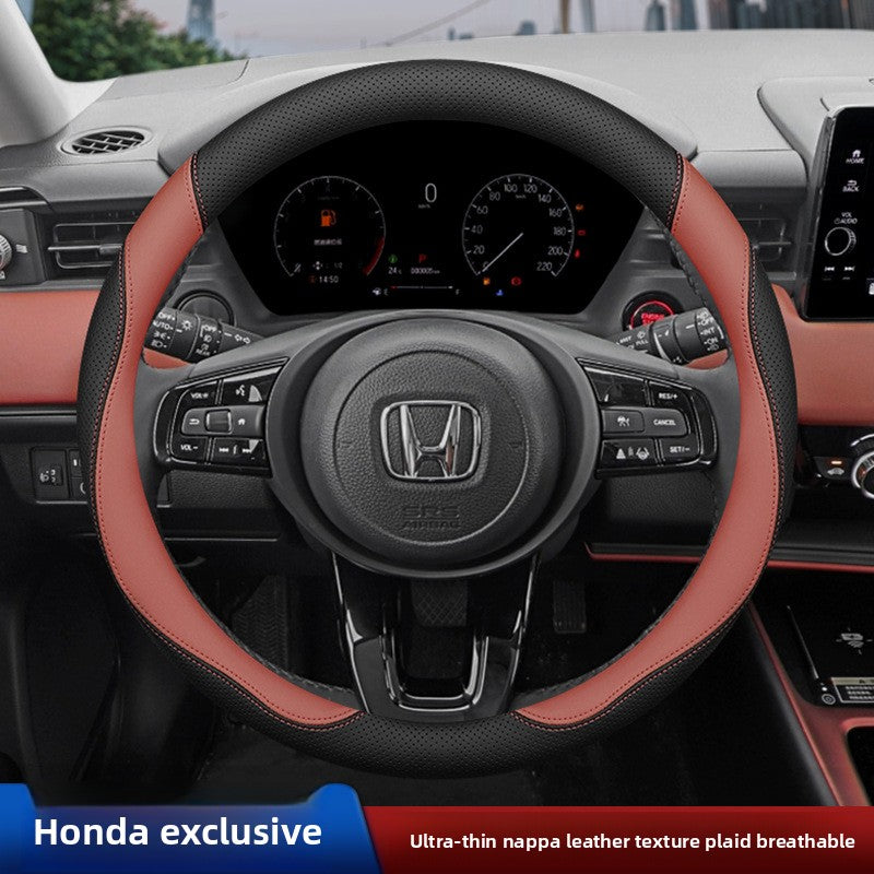 Cubierta del volante del coche Honda de cuero genuino ultrafino