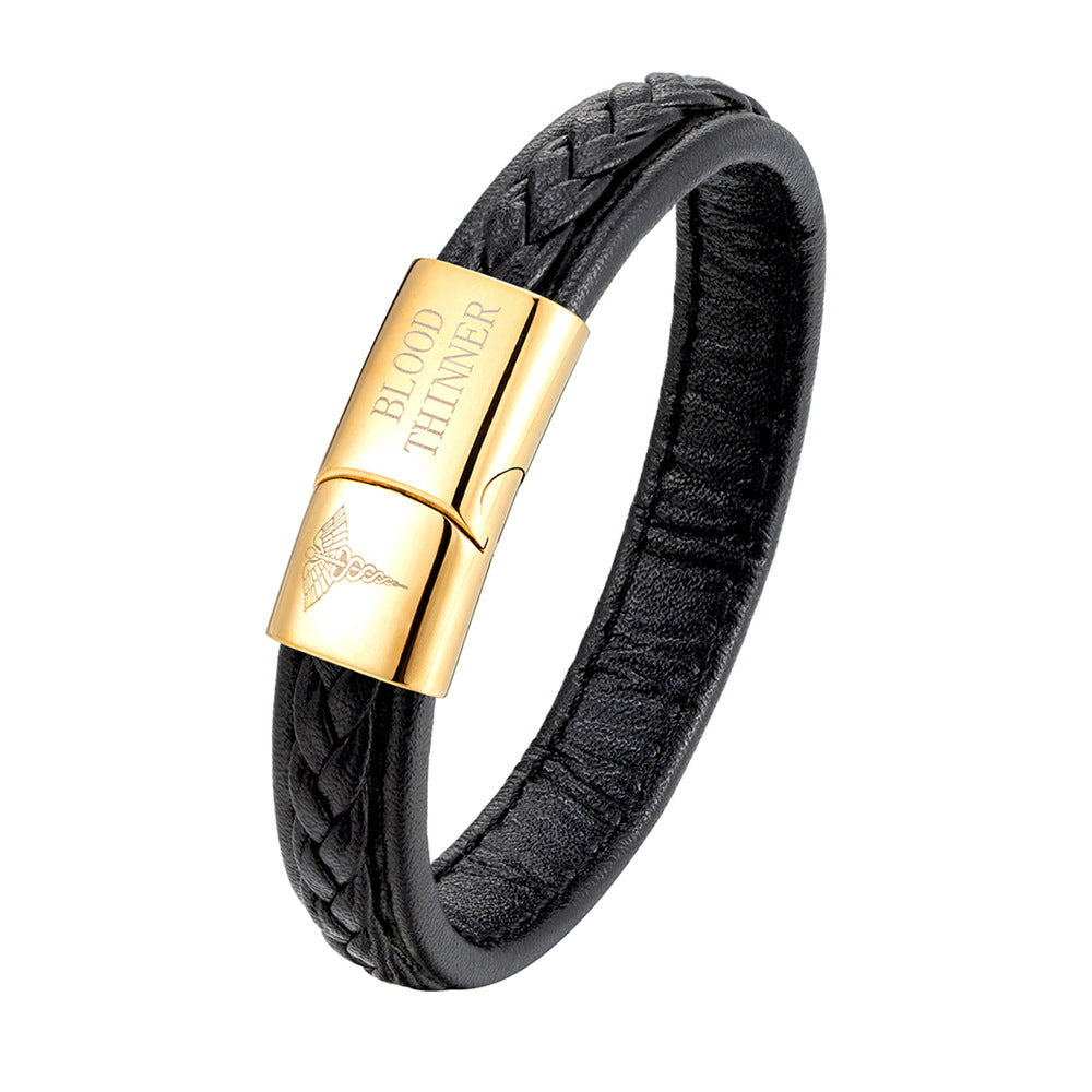 Pulsera de identificación médica de acero inoxidable