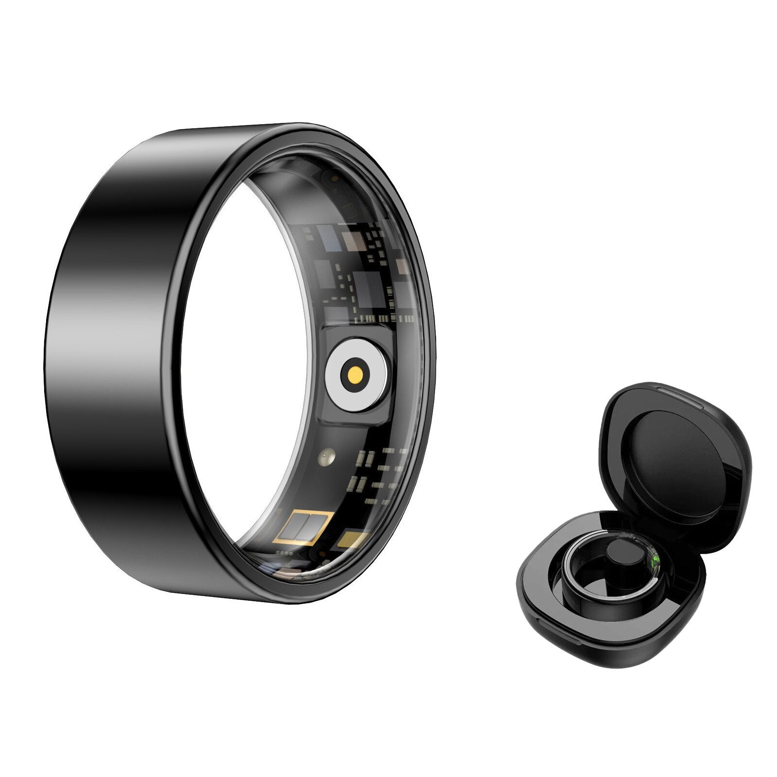 Anillo inteligente de monitoreo de salud con seguimiento de frecuencia cardíaca