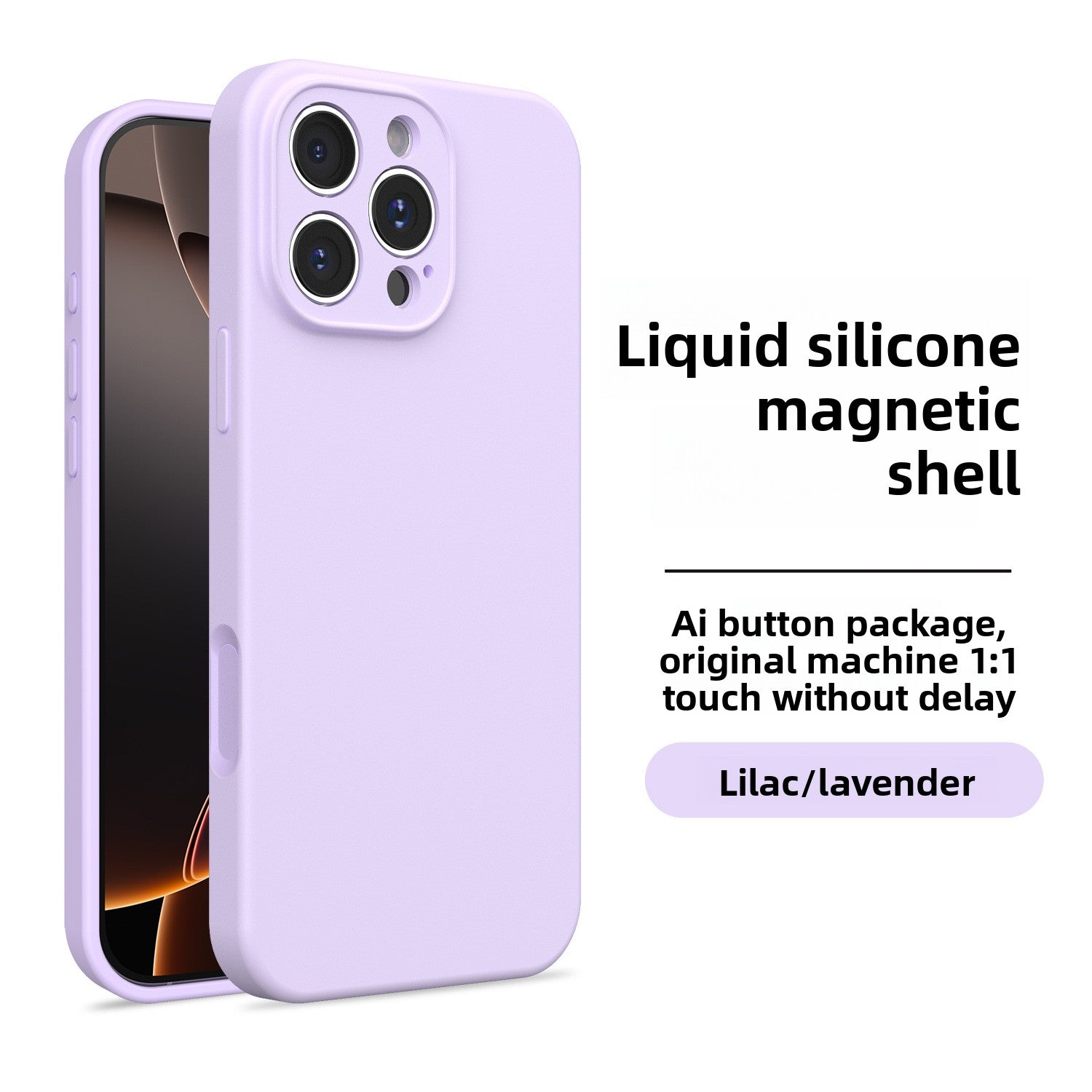 Funda de silicona magnética para iPhone