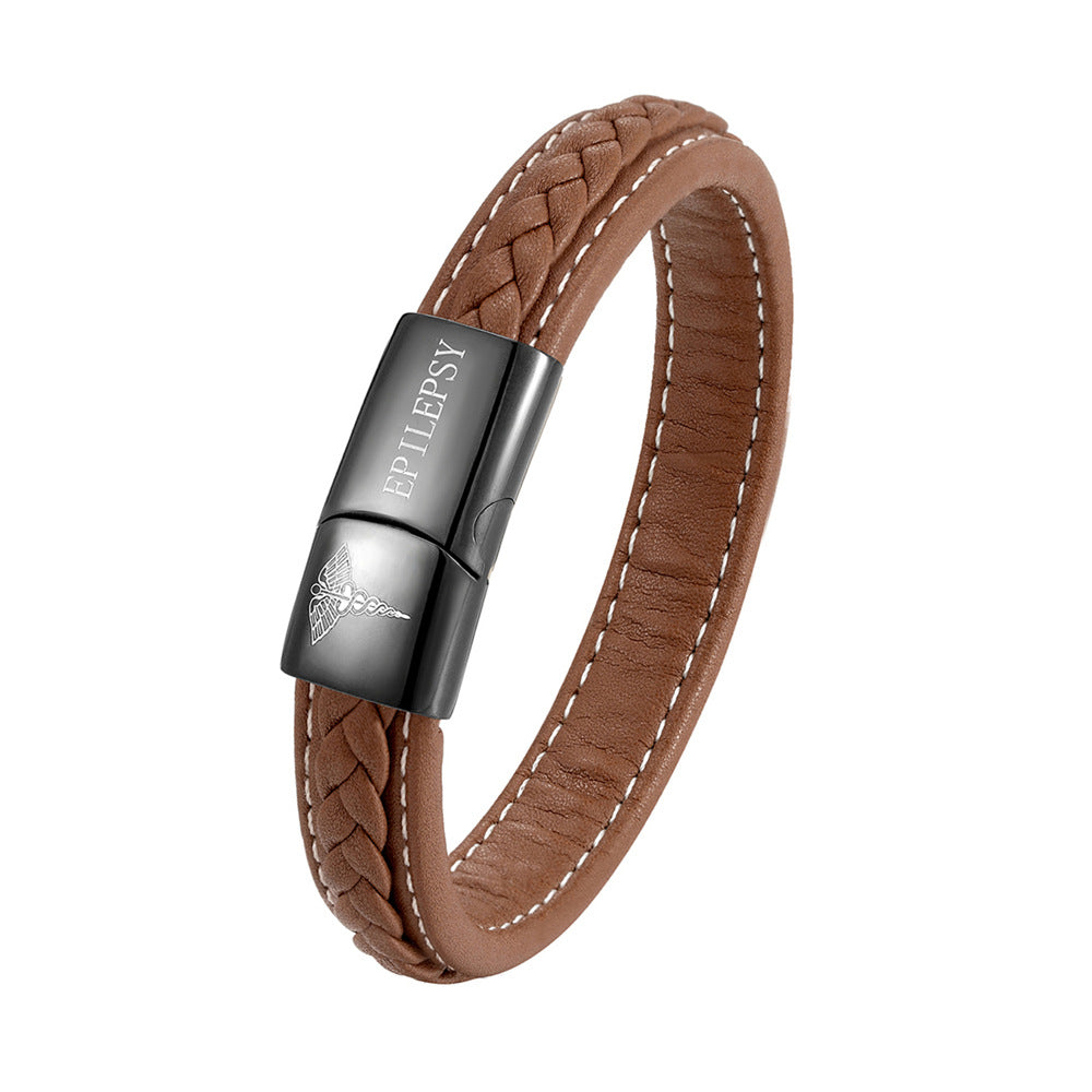 Pulsera de identificación médica de acero inoxidable