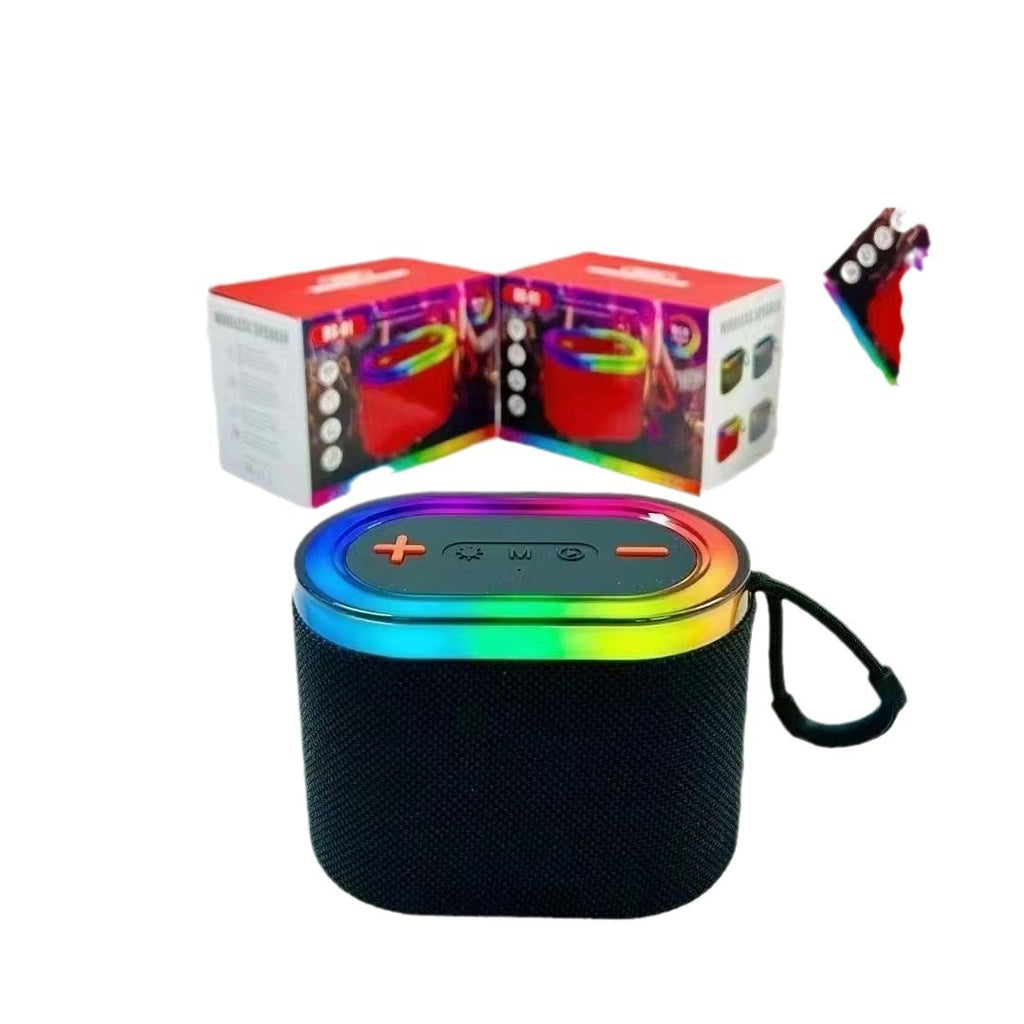 Altavoz Bluetooth inalámbrico portátil con luces RGB