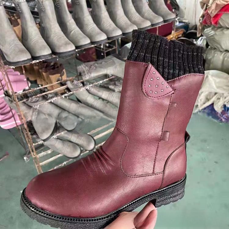 Botas de talla grande con media antorrilla