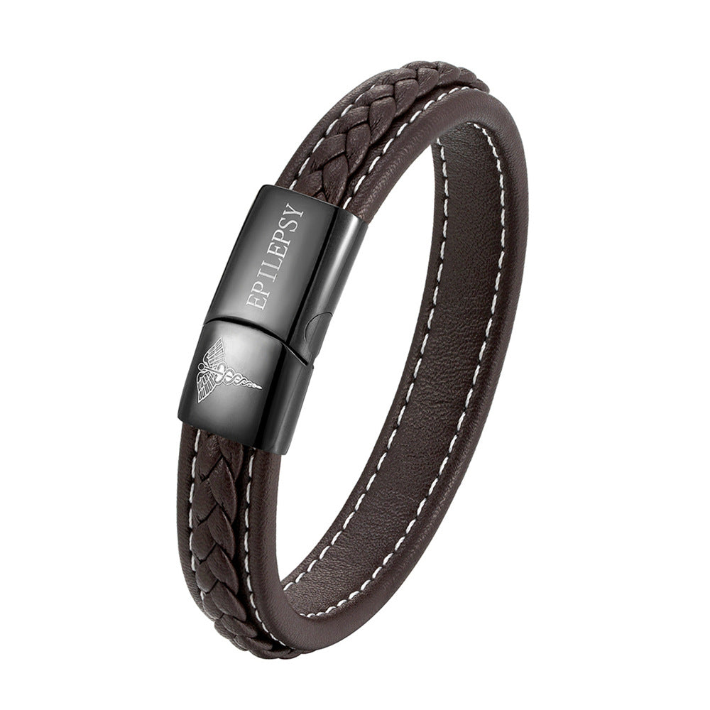Pulsera de identificación médica de acero inoxidable