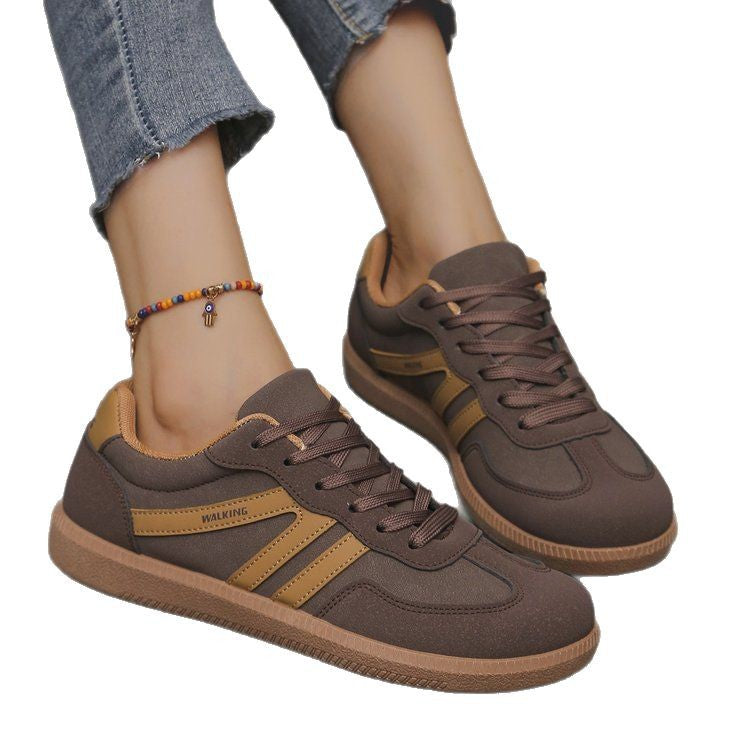 Zapatos deportivos planos retro para mujer