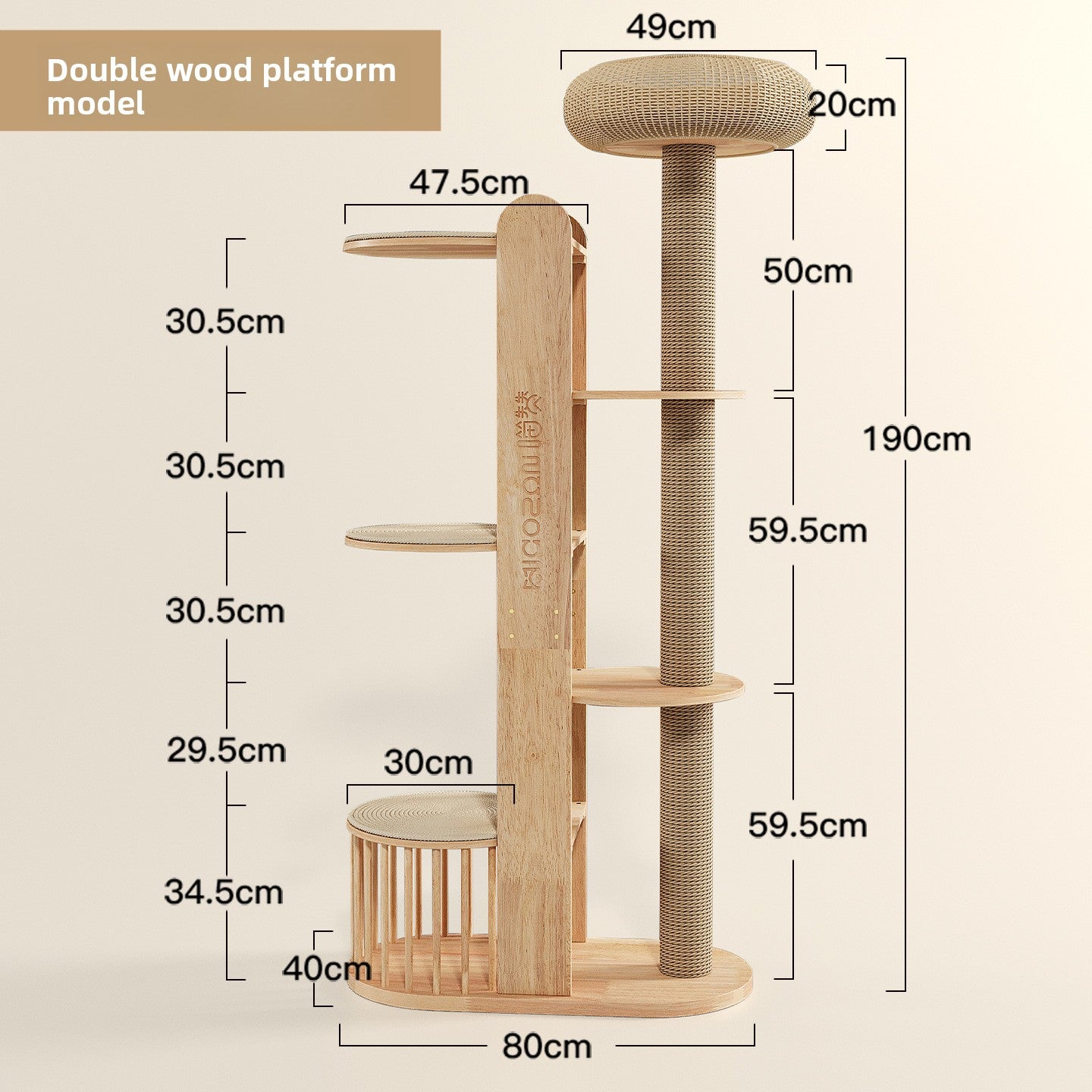 Torre de escalada para gatos