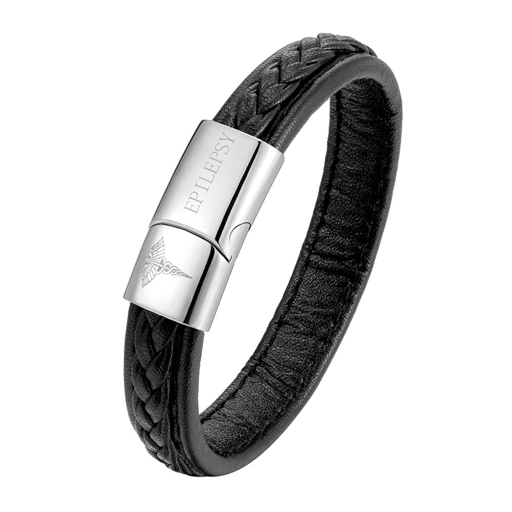 Pulsera de identificación médica de acero inoxidable