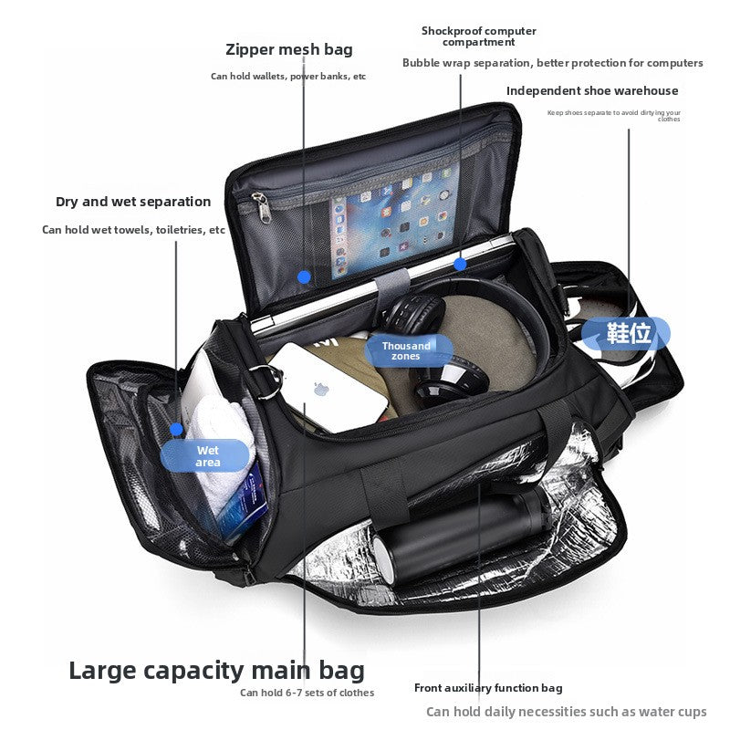 Dry Wet Separation Sports Backpack