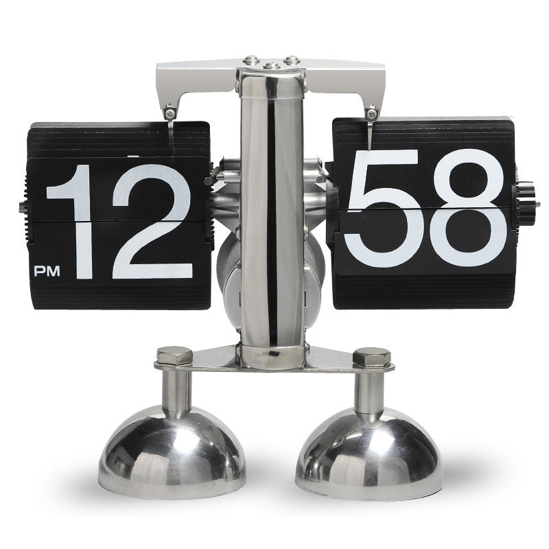 Reloj de escritorio retro automático con movimiento de cuarzo