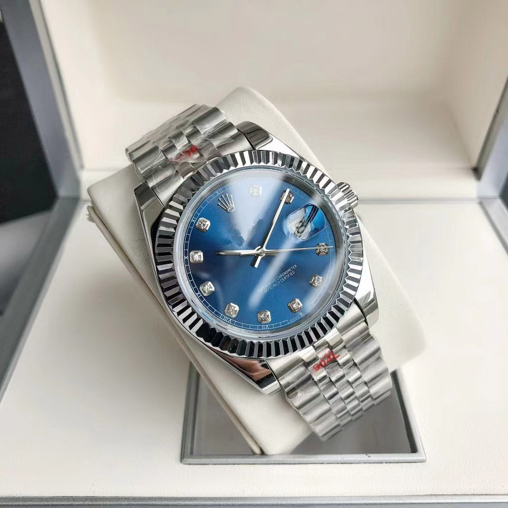 Reloj mecánico automático para hombre con pantalla luminosa