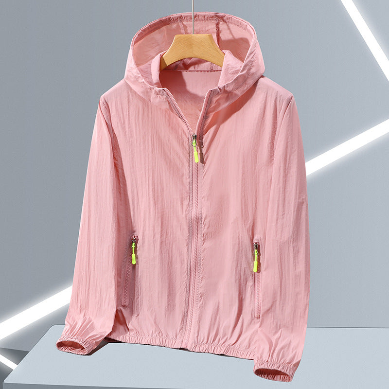 Chaqueta con capucha y protección UV