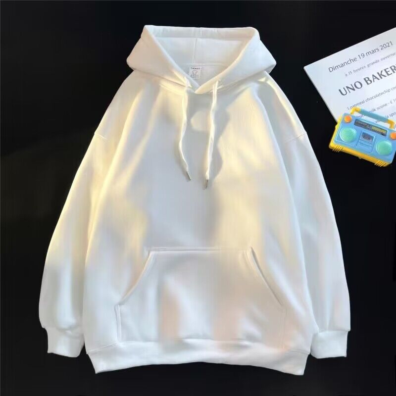 Sudadera de vellón con capucha para hombre, jersey casual de gran tamaño