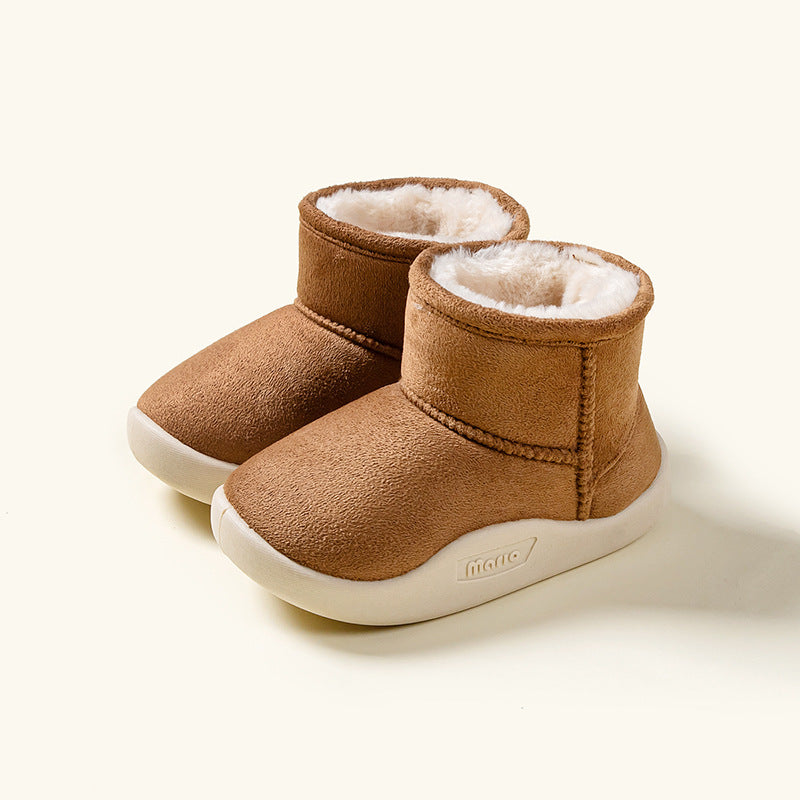 Botas de nieve de invierno con forro polar para niños