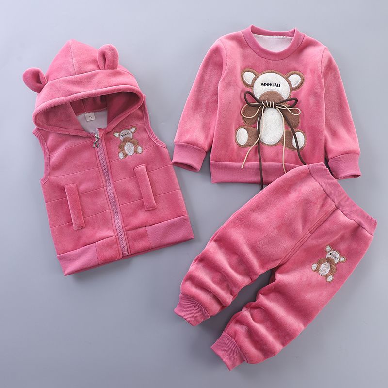 Juego de tres piezas de ropa de primavera para bebés