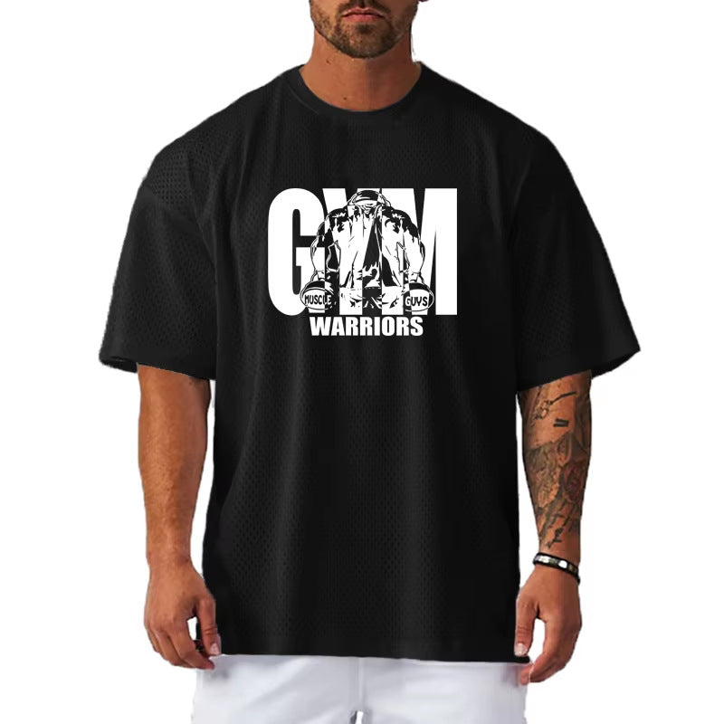 Camiseta holgada estampada para hombre