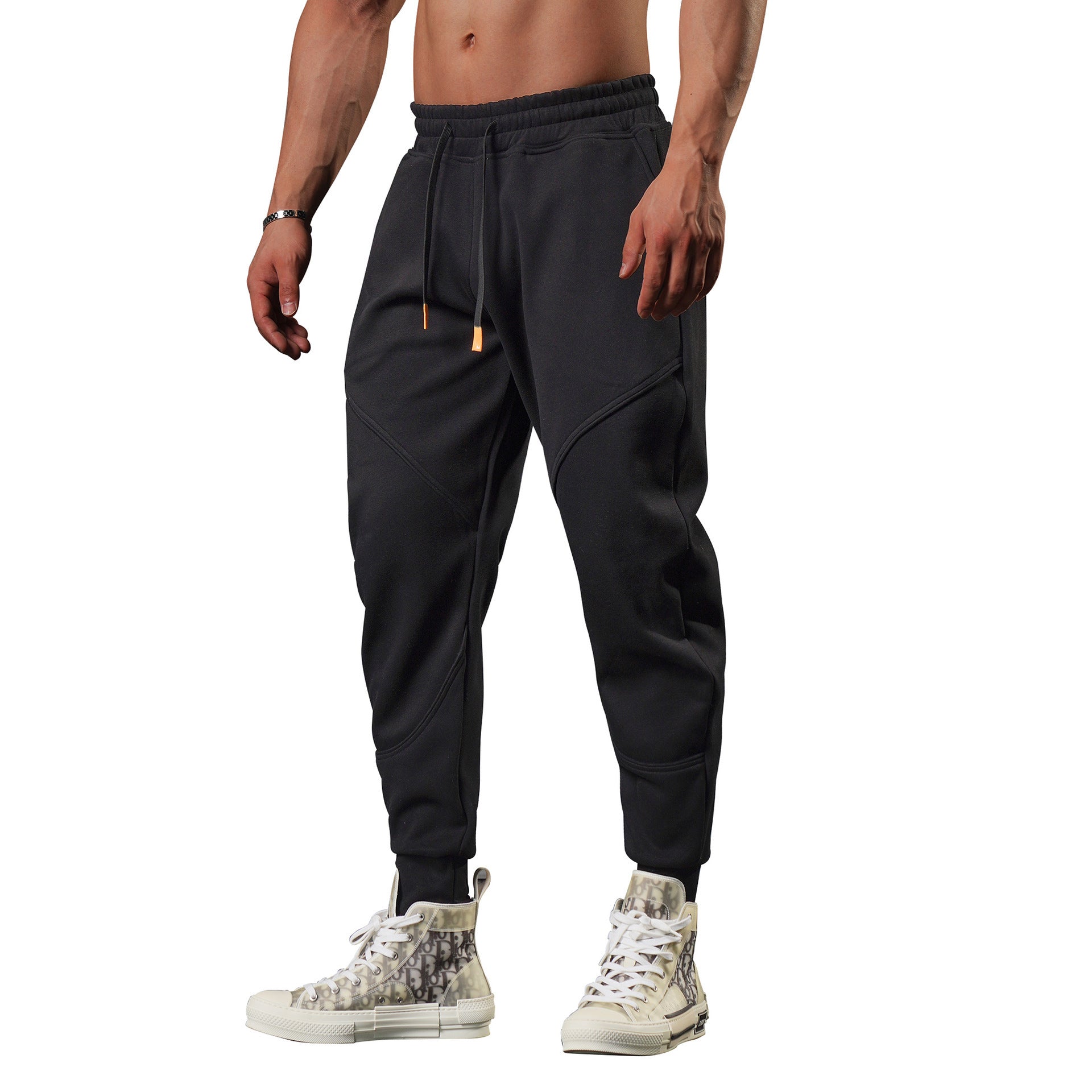 Pantalones jogger holgados para hombre con pierna cónica