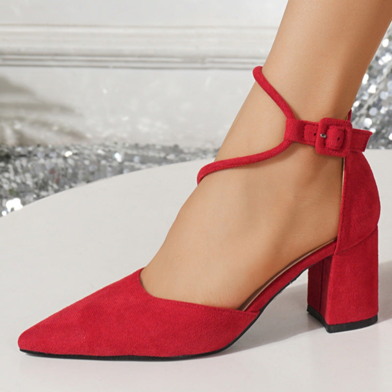 Zapatos de mujer versátiles de talla grande de estilo europeo