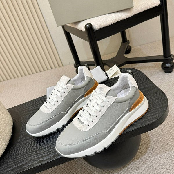 Zapatillas deportivas casuales de cuero para hombre