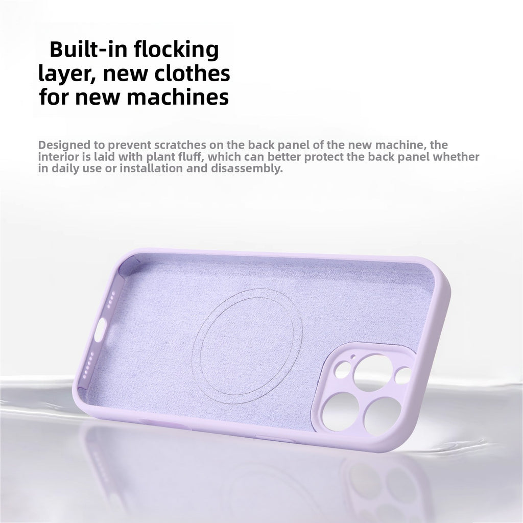 Funda de silicona magnética para iPhone