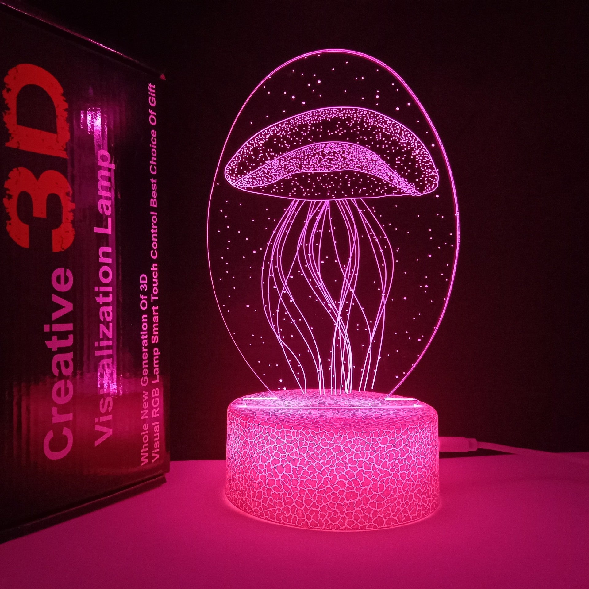 Luz nocturna 3D Horse USB que cambia de color Control remoto Lámpara decorativa para habitación de niños