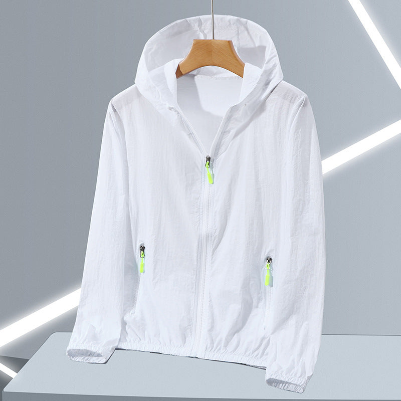 Chaqueta con capucha y protección UV